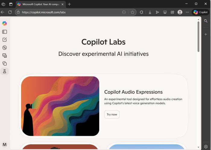 Copilot Labs on web
